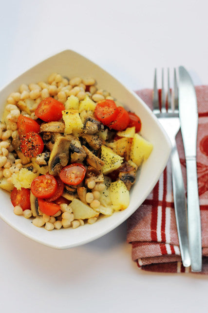 Mushrooms, Tomatoes and Potatoes