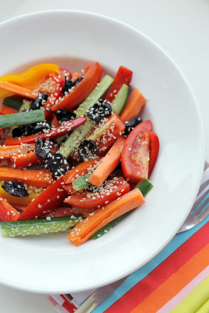 Tomatoes, Carrots and Cucumber