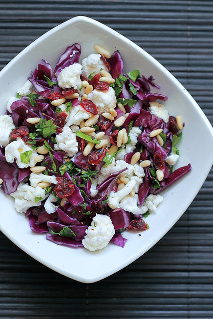 Cauliflower, Red Cabbage and Parsley