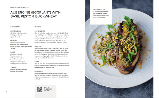 AUBERGINE (EGGPLANT) WITH BASIL PESTO & BUCKWHEAT - VIDEO RECIPE