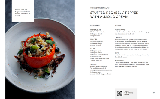 STUFFED RED (BELL) PEPPER WITH ALMOND CREAM - VIDEO RECIPE